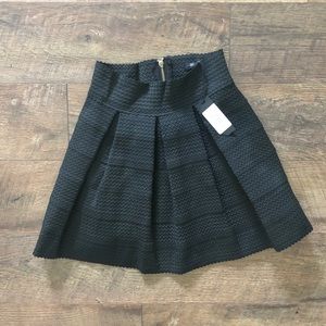 HONEY PUNCH Black A-line Skater Bandage Skirt